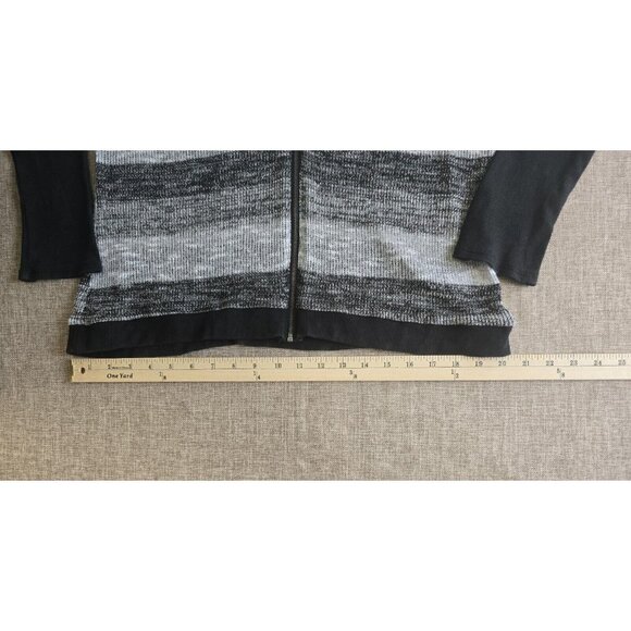 Material Cardigan Sweater Womens M Striped - Picture 5 of 15